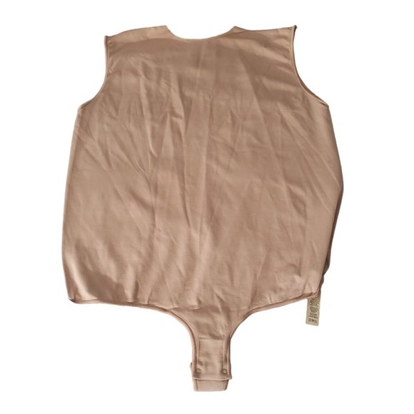 CT762 Skims NWOT Essential Crew Neck Sleeveless Bodysuit Thong Sienna 2X/3X - Picture 1 of 4
